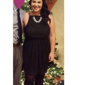 Francesca’s sparkle black dress